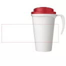 Cana de voiaj, 350 ml, 13,5x16,5xø5,5 cm, Americano, 20SEP0782, Polipropilena, Alb, Rosu