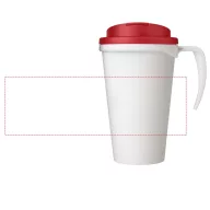   Cana de voiaj, 350 ml, 13,5x16,5xø5,5 cm, Americano, 20SEP0782, Polipropilena, Alb, Rosu