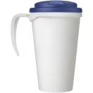 Cana de voiaj, 350 ml, 13,5x16,5xø5,5 cm, Americano, 20SEP0780, Polipropilena, Alb, Albastru