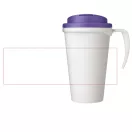Cana de voiaj, 350 ml, 13,5x16,5xø5,5 cm, Americano, 20SEP0781, Polipropilena, Alb, Violet