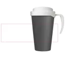 Cana de voiaj, 350 ml, 13,5x16,5xø5,5 cm, Americano, 20SEP0774, Polipropilena, Gri, Alb