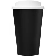   Cana de voiaj, 350 ml, 15.5xØ 9.5 cm, Americano, 20IUN0712, Negru, Alb, Polipropilena