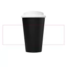 Cana de voiaj, 350 ml, 15.5xØ 9.5 cm, Americano, 20IUN0712, Negru, Alb, Polipropilena