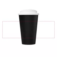   Cana de voiaj, 350 ml, 15.5xØ 9.5 cm, Americano, 20IUN0712, Negru, Alb, Polipropilena
