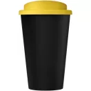 Cana de voiaj, 350 ml, 15.5xØ 9.5 cm, Americano, 20IUN0713, Negru, Galben, Polipropilena