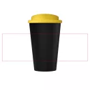 Cana de voiaj, 350 ml, 15.5xØ 9.5 cm, Americano, 20IUN0713, Negru, Galben, Polipropilena