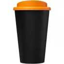 Cana de voiaj, 350 ml, 15.5xØ 9.5 cm, Americano, 20IUN0708, Negru, Portocaliu, Polipropilena