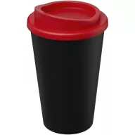   Cana de voiaj, 350 ml, 15.5xØ 9.5 cm, Americano, 20IUN0711, Negru, Rosu, Polipropilena