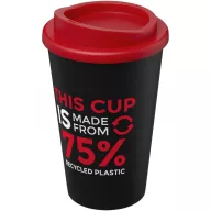  Cana de voiaj, 350 ml, 15.5xØ 9.5 cm, Americano, 20IUN0711, Negru, Rosu, Polipropilena