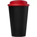 Cana de voiaj, 350 ml, 15.5xØ 9.5 cm, Americano, 20IUN0711, Negru, Rosu, Polipropilena
