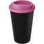Cana de voiaj, 350 ml, 15.5xØ 9.5 cm, Americano, 20IUN0709, Negru, Roz, Polipropilena