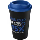 Cana de voiaj, 350 ml, 15.5xØ 9.5 cm, Americano, 20IUN0707, Negru, Albastru, Polipropilena