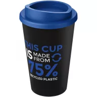   Cana de voiaj, 350 ml, 15.5xØ 9.5 cm, Americano, 20IUN0707, Negru, Albastru, Polipropilena