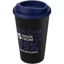 Cana de voiaj, 350 ml, 15.5xØ 9.5 cm, Americano, 20IUN0702, Negru, Albastru, Polipropilena