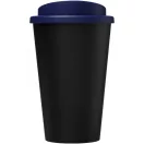 Cana de voiaj, 350 ml, 15.5xØ 9.5 cm, Americano, 20IUN0702, Negru, Albastru, Polipropilena