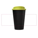 Cana de voiaj, 350 ml, 15.5xØ 9.5 cm, Americano, 20IUN0706, Negru, Verde, Polipropilena