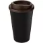 Cana de voiaj, 350 ml, 15.5xØ 9.5 cm, Americano, 20IUN0703, Negru, Maro, Polipropilena