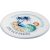 Renzo round plastic coaster, GPPS Plastic, transparent clear