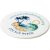 Renzo round plastic coaster, GPPS Plastic, White