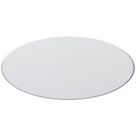   Brite-Mat® round coaster, Laminated paper and recycled plastics, solid black