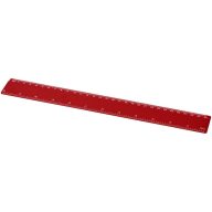 Renzo 30 cm plastic ruler, GPPS Plastic, Red