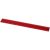 Renzo 30 cm plastic ruler, GPPS Plastic, Red
