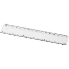 Renzo 15 cm plastic ruler, GPPS Plastic, transparent clear
