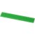 Renzo 15 cm plastic ruler, GPPS Plastic, Green