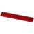 Renzo 15 cm plastic ruler, GPPS Plastic, Red