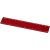 Renzo 15 cm plastic ruler, GPPS Plastic, Red