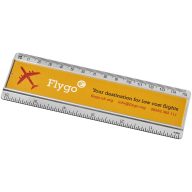   Ellison 15 cm plastic ruler with paper insert, GPPS Plastic, transparent clear