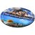 Q-Mat® round coaster, EVA foam and laminated paper, solid black