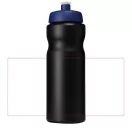 Baseline® Plus 650 ml sport bottle, HDPE Plastic, PP Plastic,  solid black,Blue