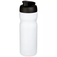   Baseline® Plus 650 ml flip lid sport bottle, HDPE Plastic, PP Plastic, White, solid black