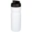 Baseline® Plus 650 ml flip lid sport bottle, HDPE Plastic, PP Plastic, White, solid black
