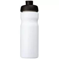   Baseline® Plus 650 ml flip lid sport bottle, HDPE Plastic, PP Plastic, White, solid black