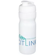   Baseline® Plus 650 ml flip lid sport bottle, HDPE Plastic, PP Plastic, White