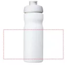 Baseline® Plus 650 ml flip lid sport bottle, HDPE Plastic, PP Plastic, White