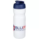 Baseline® Plus 650 ml flip lid sport bottle, HDPE Plastic, PP Plastic, White,Blue