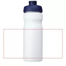 Baseline® Plus 650 ml flip lid sport bottle, HDPE Plastic, PP Plastic, White,Blue