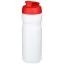 Baseline® Plus 650 ml flip lid sport bottle, HDPE Plastic, PP Plastic, White,Red  