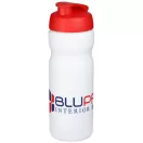 Baseline® Plus 650 ml flip lid sport bottle, HDPE Plastic, PP Plastic, White,Red  