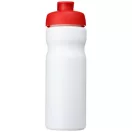 Baseline® Plus 650 ml flip lid sport bottle, HDPE Plastic, PP Plastic, White,Red  