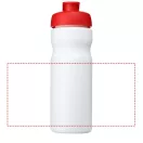 Baseline® Plus 650 ml flip lid sport bottle, HDPE Plastic, PP Plastic, White,Red  