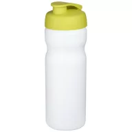   Baseline® Plus 650 ml flip lid sport bottle, HDPE Plastic, PP Plastic, White,Lime  