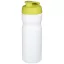Baseline® Plus 650 ml flip lid sport bottle, HDPE Plastic, PP Plastic, White,Lime  