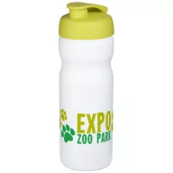   Baseline® Plus 650 ml flip lid sport bottle, HDPE Plastic, PP Plastic, White,Lime  