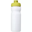 Baseline® Plus 650 ml flip lid sport bottle, HDPE Plastic, PP Plastic, White,Lime  