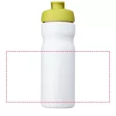 Baseline® Plus 650 ml flip lid sport bottle, HDPE Plastic, PP Plastic, White,Lime  