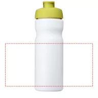   Baseline® Plus 650 ml flip lid sport bottle, HDPE Plastic, PP Plastic, White,Lime  